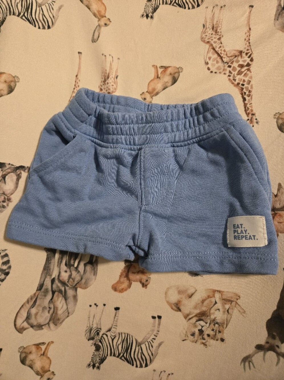 Garanimals Comfy Light Blue Elastic Waist Shorts